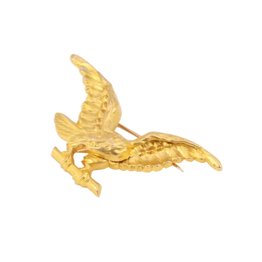 Broche Aigle Royal en Or - Fin du XIXe siècle - Castafiore
