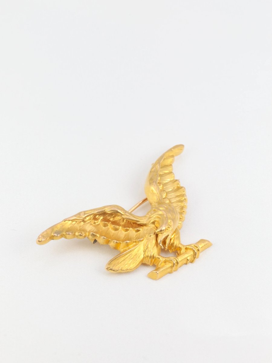 Broche Aigle Royal en Or - Fin du XIXe siècle - Castafiore