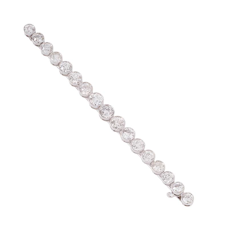 Broche Barette en or blanc et diamants - Castafiore