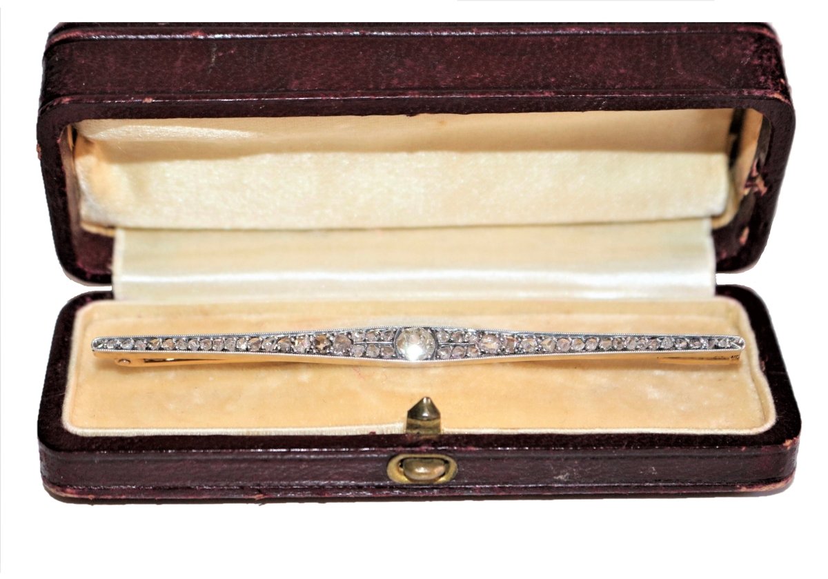 Broche-barrette Art Déco Diamants - Castafiore