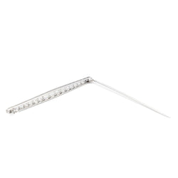Broche Barrette Art déco en or blanc et diamant - Castafiore