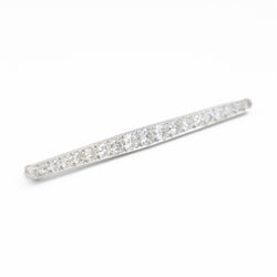 Broche Barrette Art déco en or blanc et diamant - Castafiore