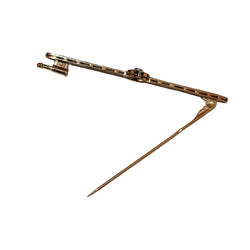 Broche Barrette en or jaune et platine et en saphirs et diamants - Castafiore