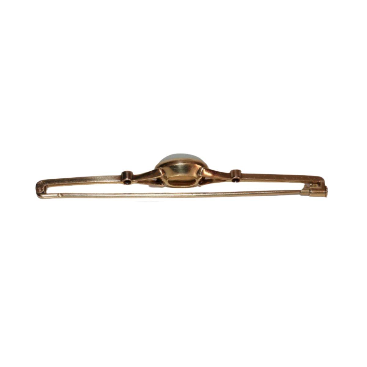 Broche Barrette en or jaune, rubis et opale - Castafiore
