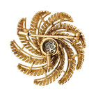 Broche Cartier en or jaune et diamants - Castafiore