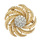 Broche Cartier en or jaune et diamants - Castafiore