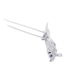 Broche CHAUMET "Plume" en or blanc et diamants - Castafiore