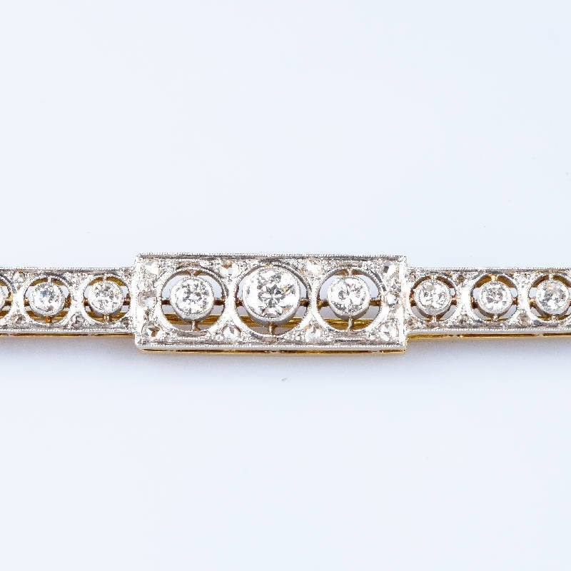 Broche diamant en or blanc 18 carats - Castafiore