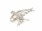 Broche en or blanc et diamants - Castafiore