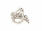 Broche en or blanc et diamants - Castafiore