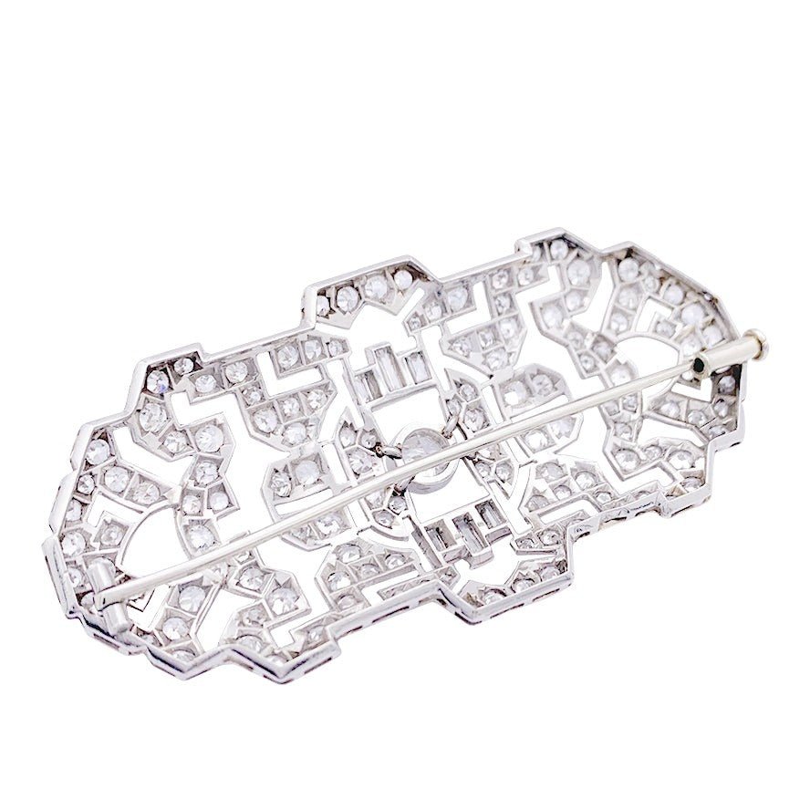 Broche en platine et diamants - Castafiore