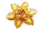 Broche fleur en or jaune - Castafiore