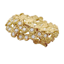 Broche FRED en or jaune et diamants - Castafiore