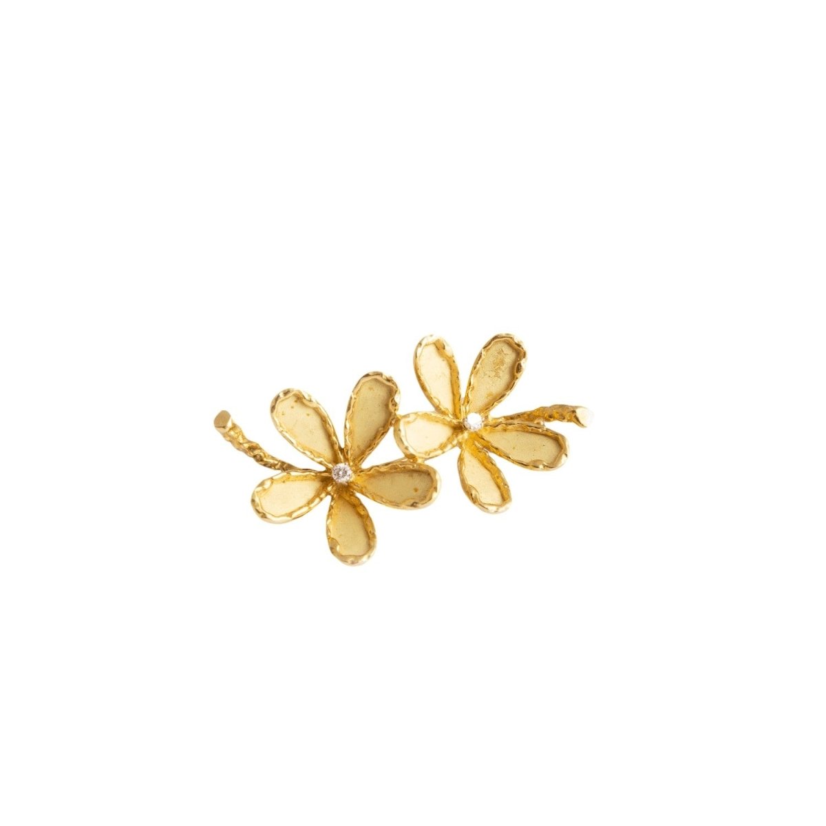 Broche FRED en or jaune et diamants - Castafiore