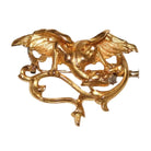 Broche - Pendentif Chimère en or jaune et en diamant - Castafiore