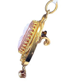 Broche pendentif en or jaune18 carats , camée et perle fine, époque Napoléon III - Castafiore