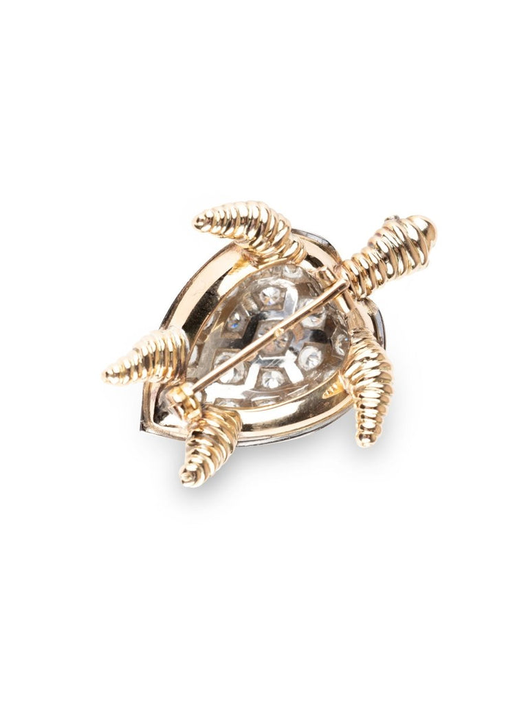 Broche Dorée Avec Deux Roses - Occasion Bon état - Bijou Fantaisie
