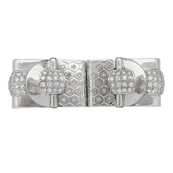 Broches Tank en or blanc et diamants - Castafiore