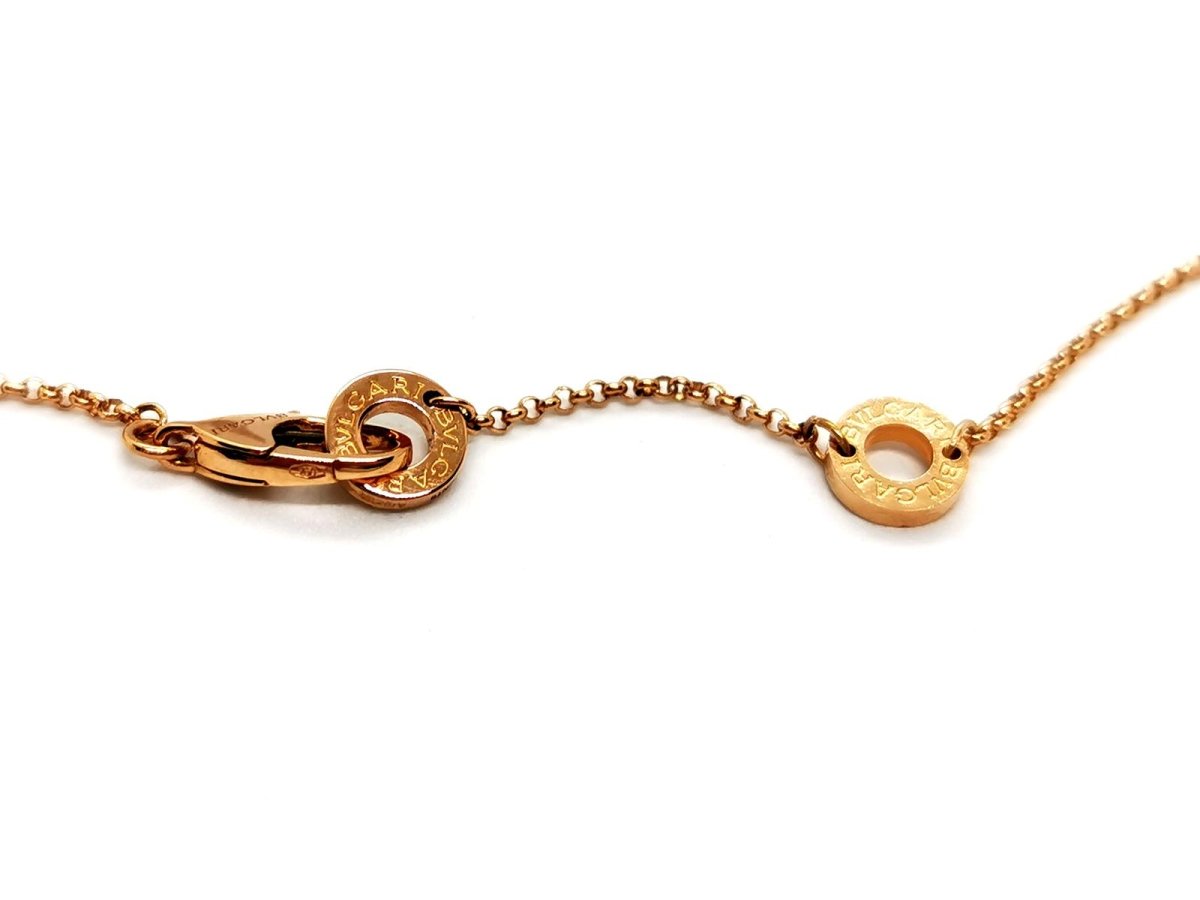 Bulgari Collier Coeur Cuore Or rose Diamant - Castafiore