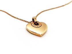Bulgari Collier Coeur Cuore Or rose Diamant - Castafiore