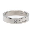 Cartier Bague Alliance Le C Platine Diamant - Castafiore