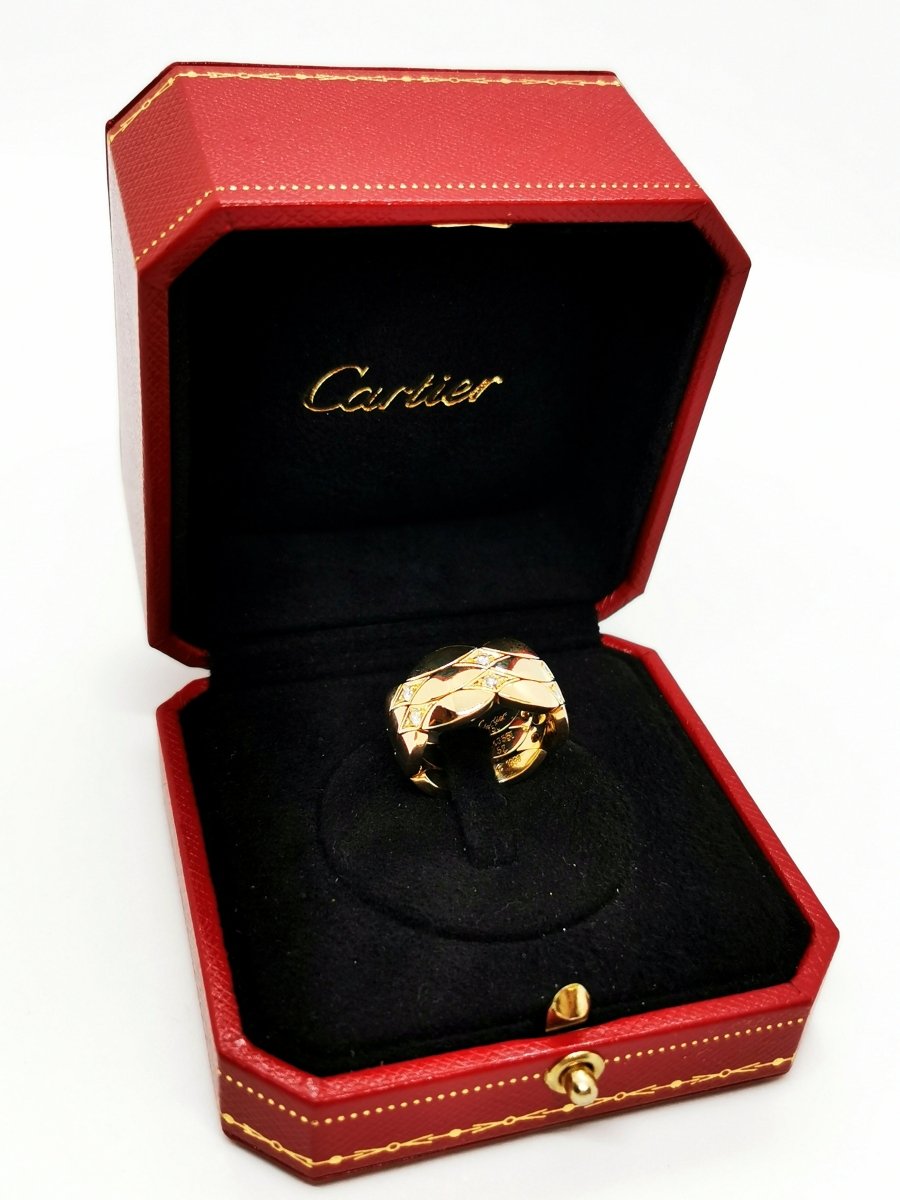 Cartier Bague Or jaune Diamant - Castafiore