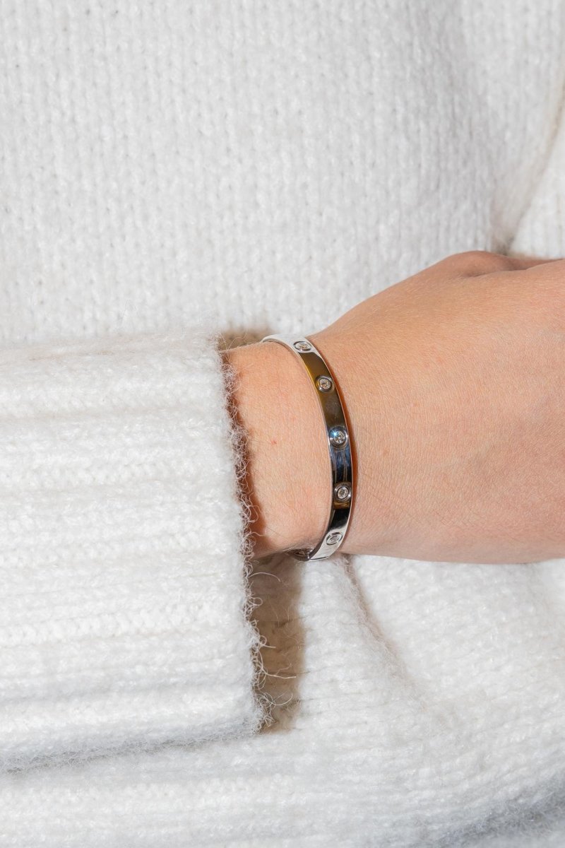 Cartier Jonc Love Bracelet White gold Diamond – Castafiore