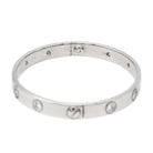 Cartier Bracelet Jonc Love Or blanc Diamant - Castafiore