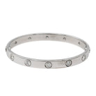 Cartier Bracelet Jonc Love Or blanc Diamant - Castafiore