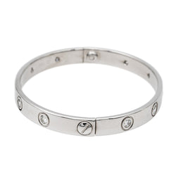 Cartier Bracelet Jonc Love Or blanc Diamant - Castafiore