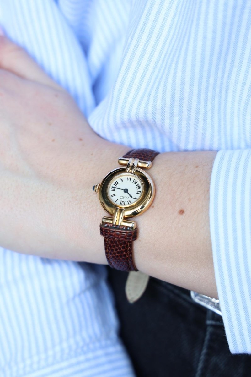 Cartier Montre Vintage Vendôme Vermeil - Castafiore