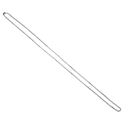 Chaîne maille forçat, or blanc - Castafiore