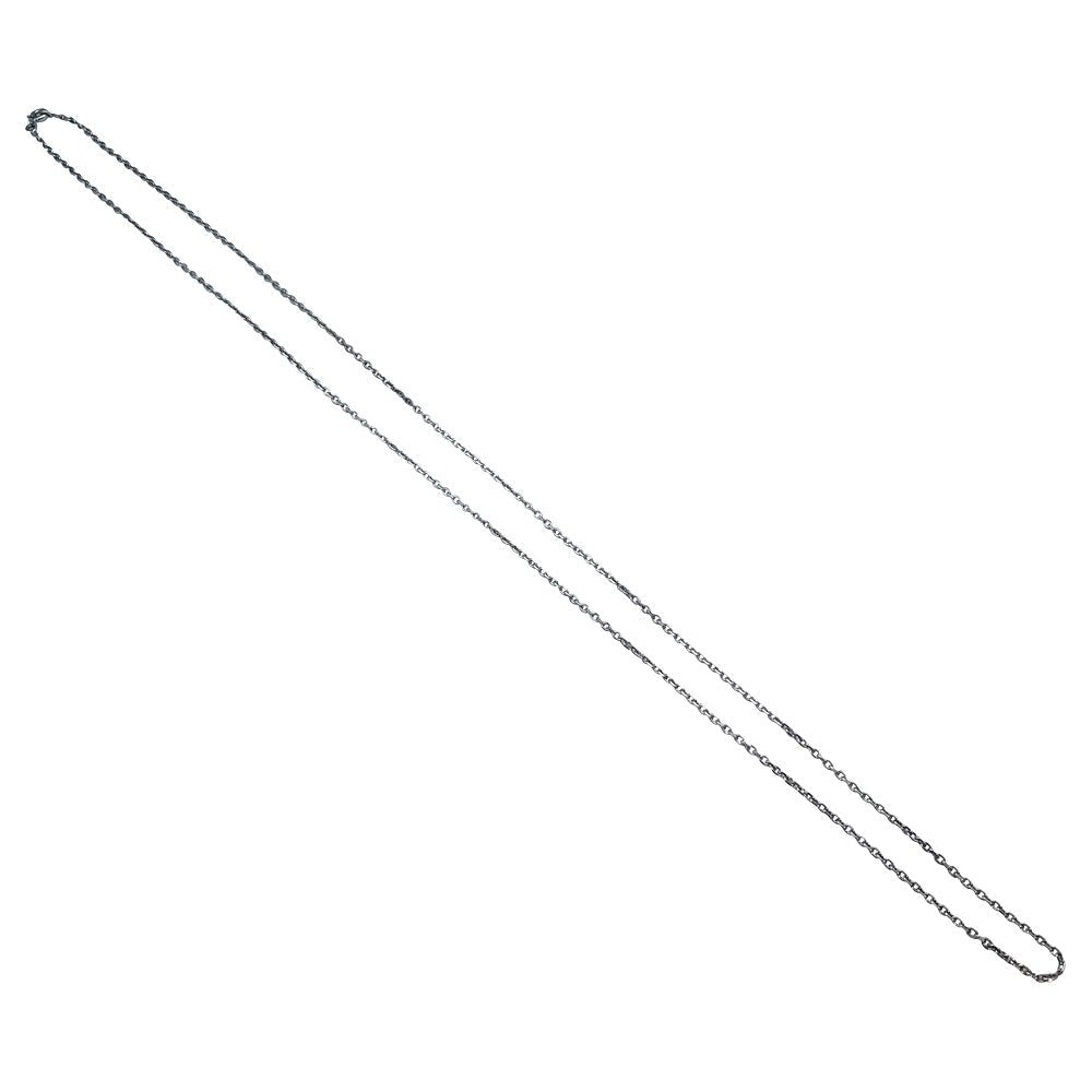 Chaîne maille forçat, or blanc - Castafiore