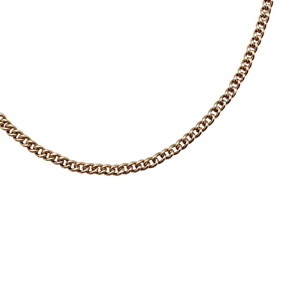 Chaîne or jaune maille gourmette. - Castafiore