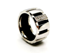 Chaumet Bague Class One Or blanc Diamant - Castafiore
