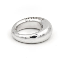 Chaumet Bague Jonc Or blanc - Castafiore