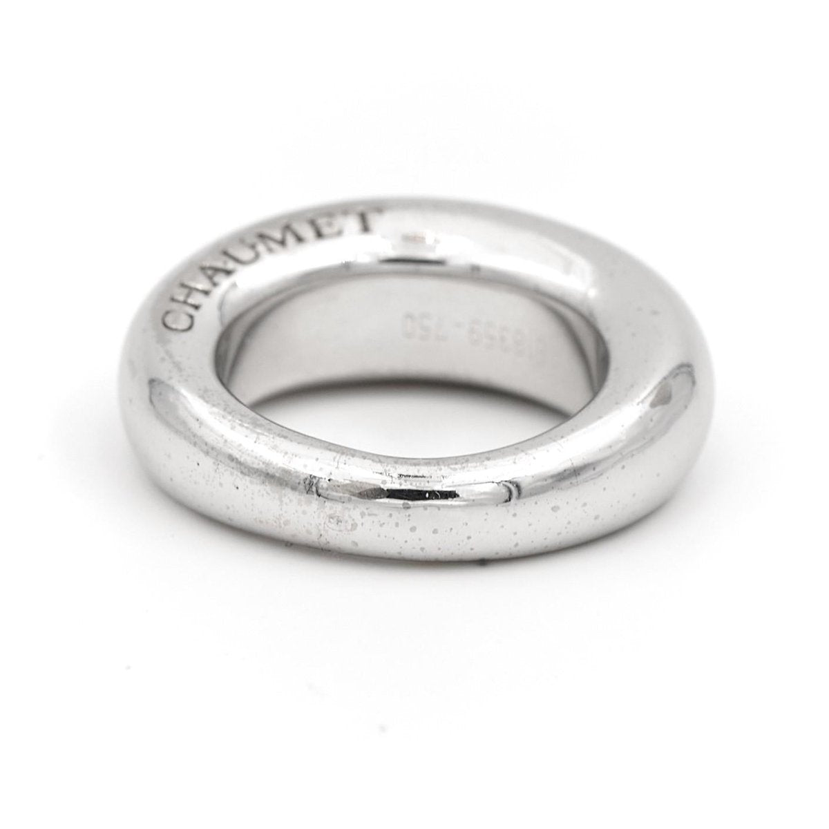 Chaumet Bague Jonc Or blanc - Castafiore