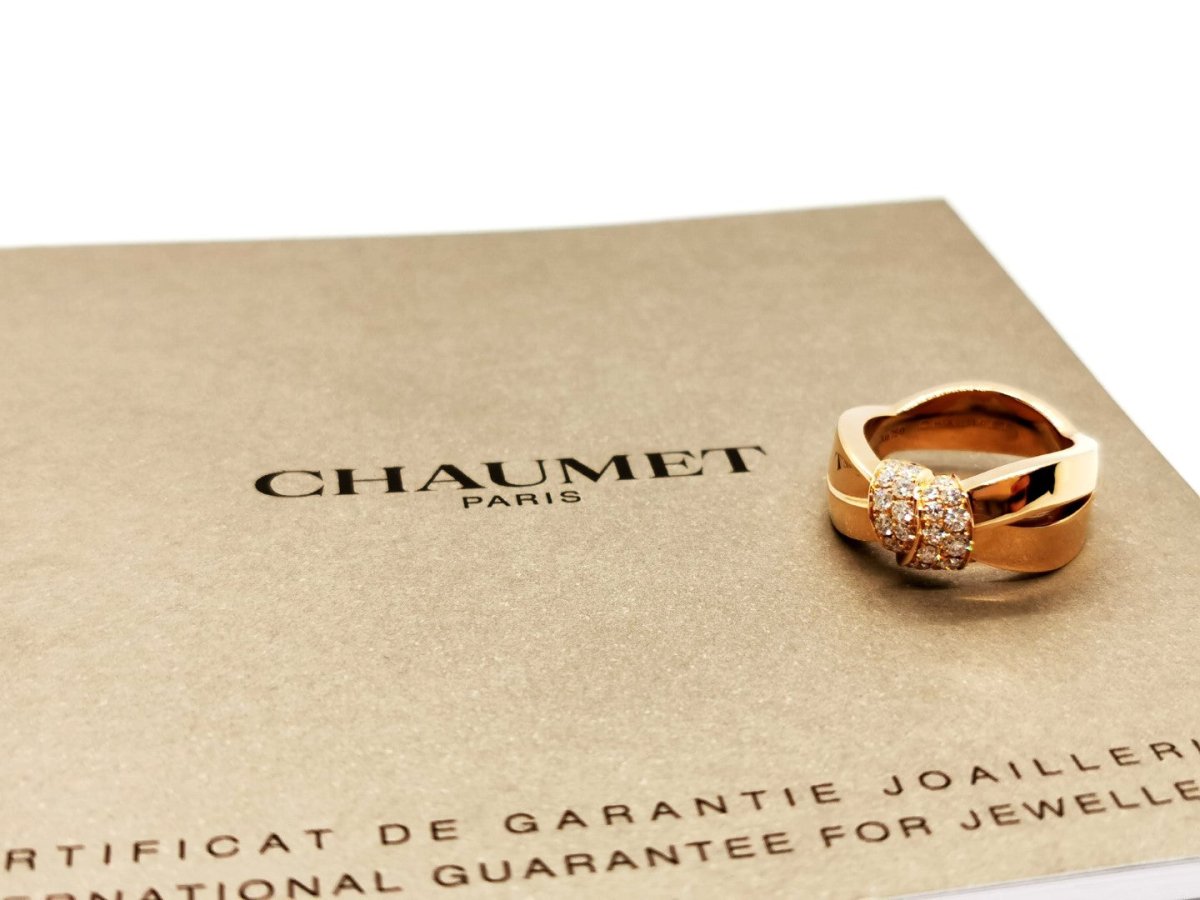Chaumet Bague Liens Or rose Diamant - Castafiore