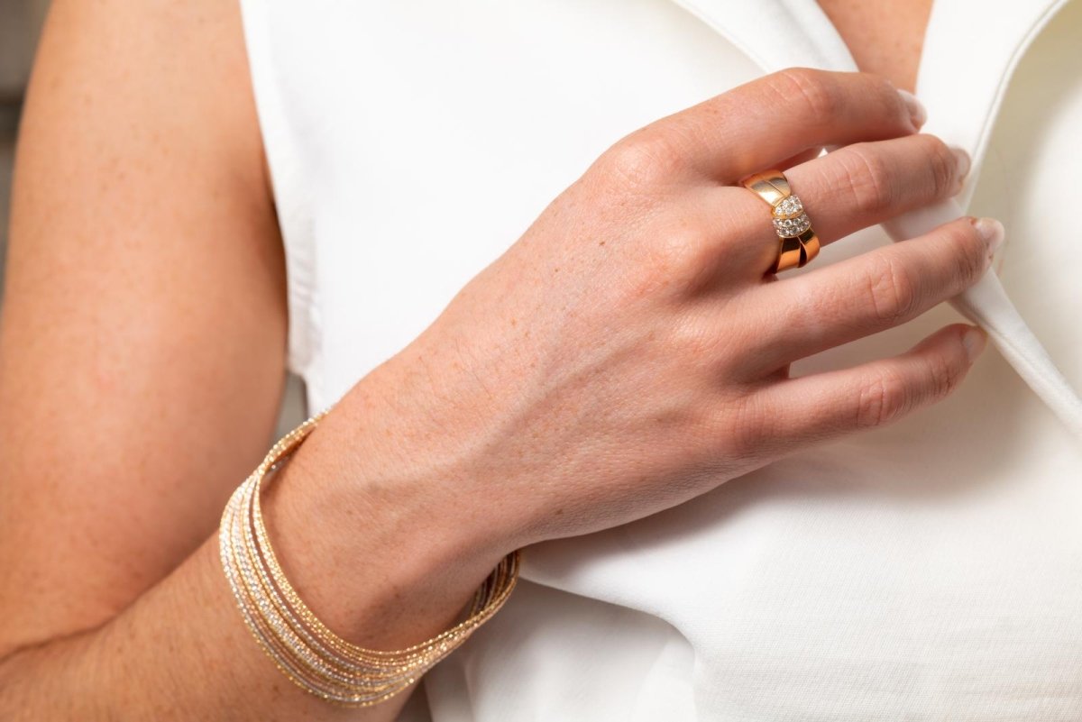 Chaumet Bague Liens Or rose Diamant - Castafiore