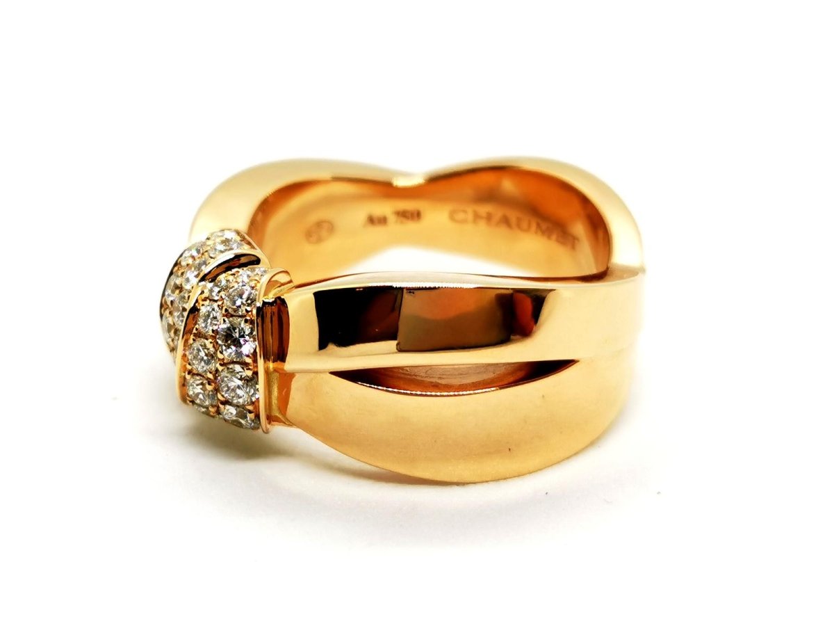 Chaumet Bague Liens Or rose Diamant - Castafiore