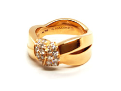 Chaumet Bague Liens Or rose Diamant - Castafiore