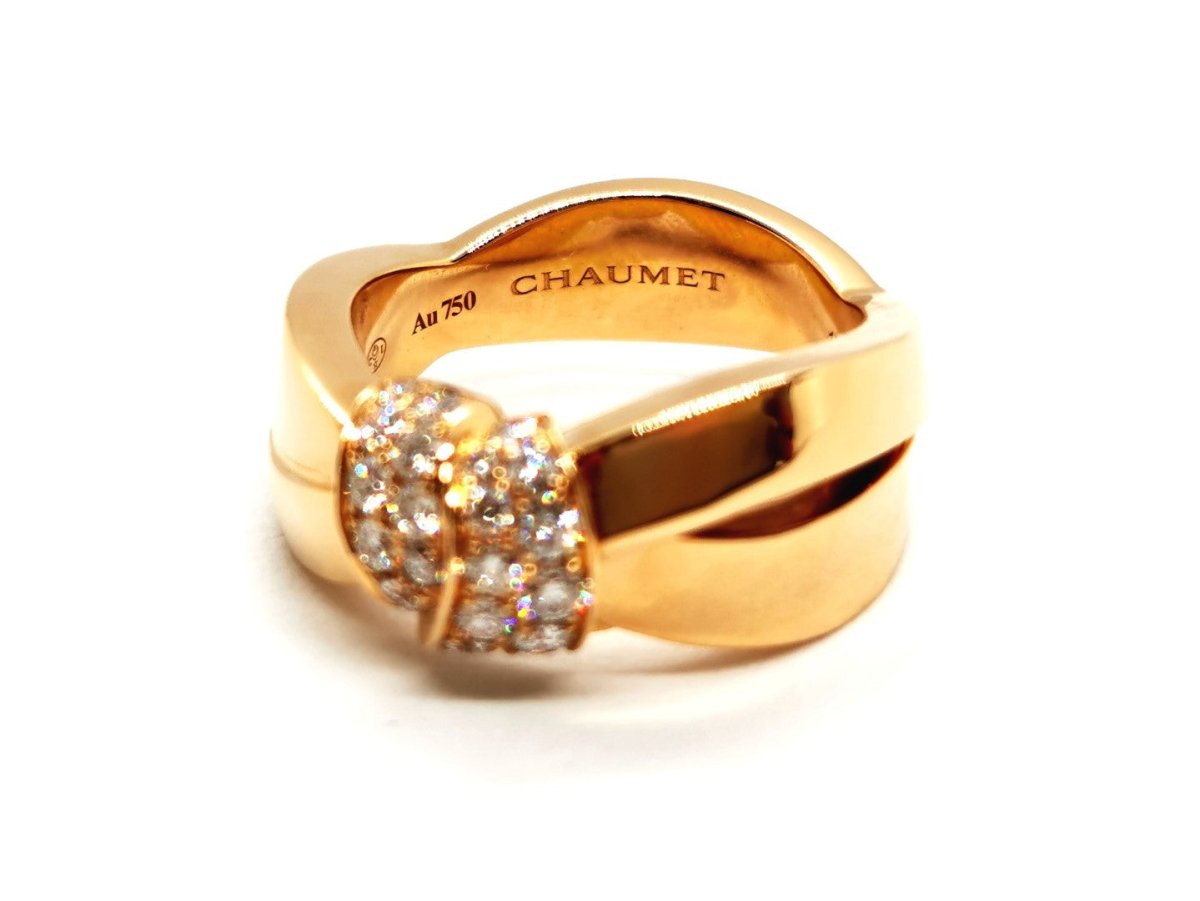 Chaumet Bague Liens Or rose Diamant - Castafiore