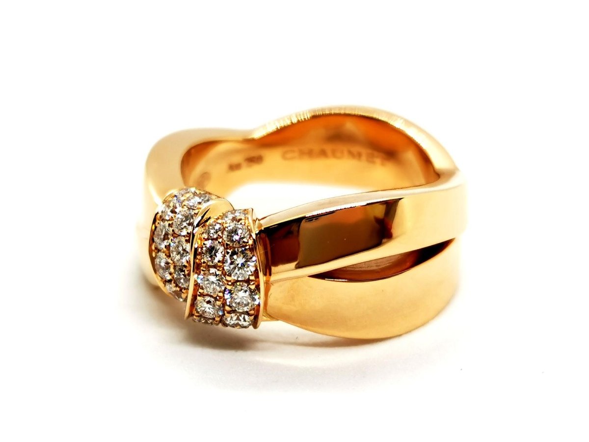 Chaumet Bague Liens Or rose Diamant - Castafiore