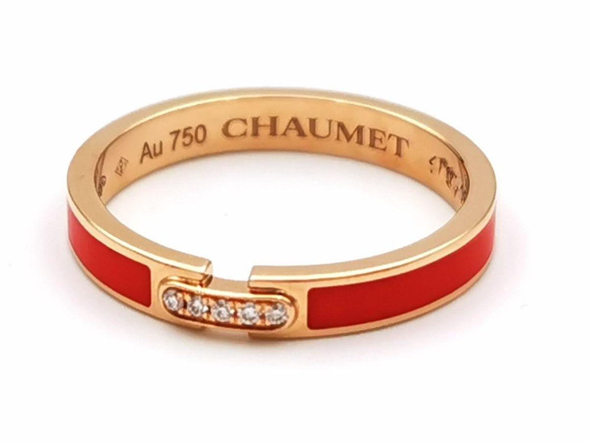 Chaumet Bague Liens Or rose Diamant - Castafiore