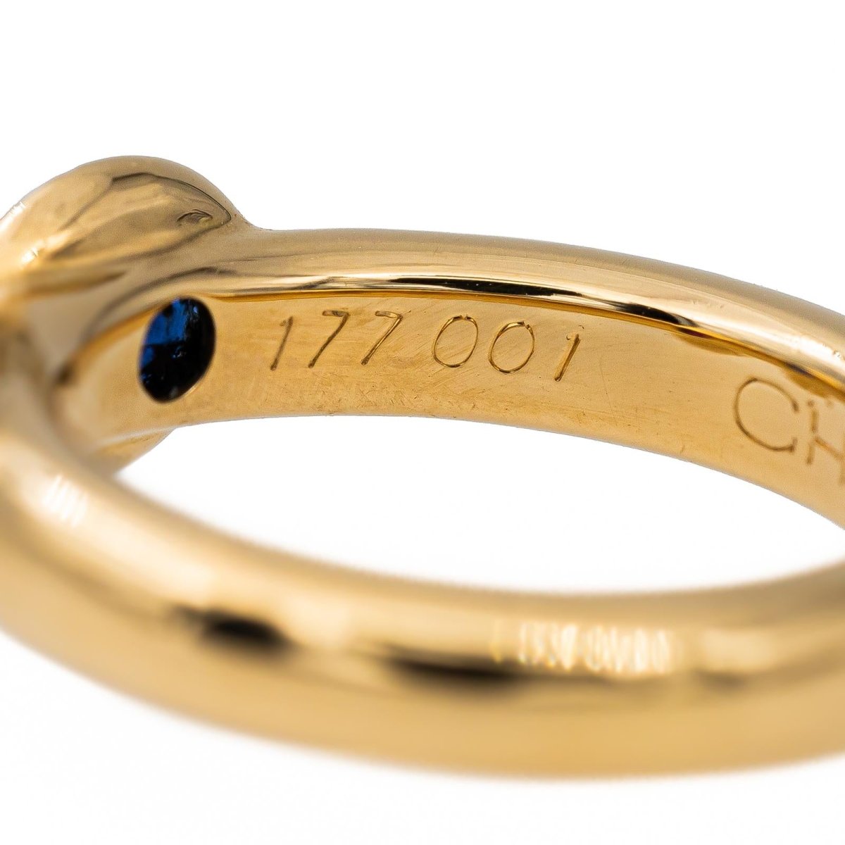 Chaumet Bague Toi et moi en or jaune saphir et rubis - Castafiore