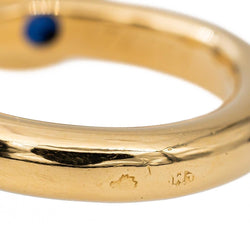 Chaumet Bague Toi et moi en or jaune saphir et rubis - Castafiore