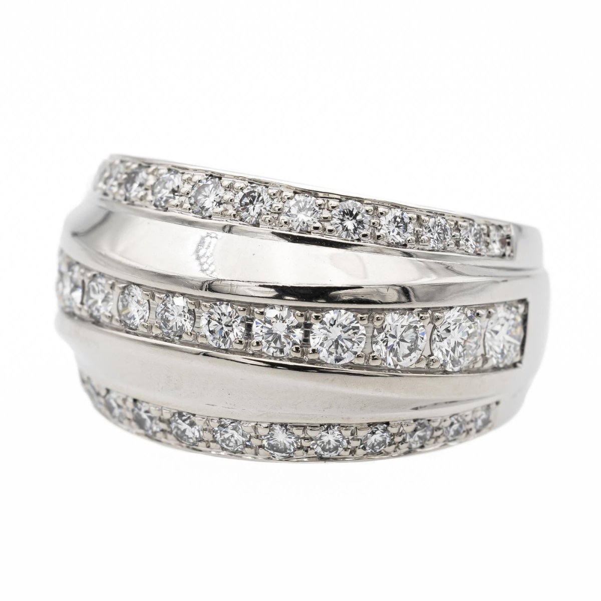 Chopard Bague Bandeau La Strada Or blanc diamant - Castafiore