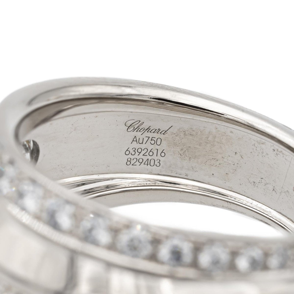 Chopard Bague Bandeau La Strada Or blanc diamant - Castafiore