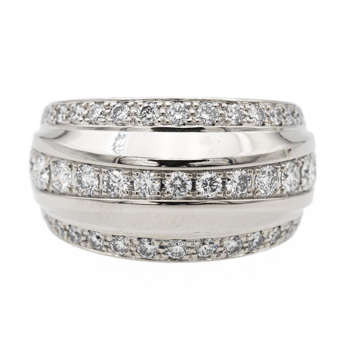 Chopard Bague Bandeau La Strada Or blanc diamant - Castafiore