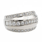 Chopard Bague Bandeau La Strada Or blanc diamant - Castafiore